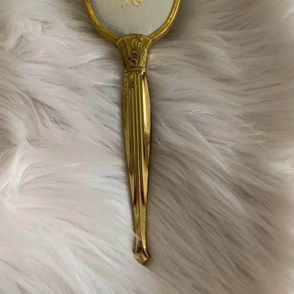 vintage gold hair brush - Picture 3 of 12